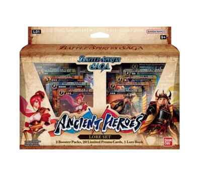 Battle Spirits Saga Card Game: Lore Set 01: Ancient Heroes - Sealed -Ships Free