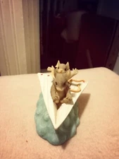 Dean Griff's Charming Tails Fitz and Floyd 89/627 JUST PLANE FRIENDS Signed