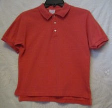 Boy's Gap Vintage Short Sleeve Polo Shirt Coral Size L Excellent