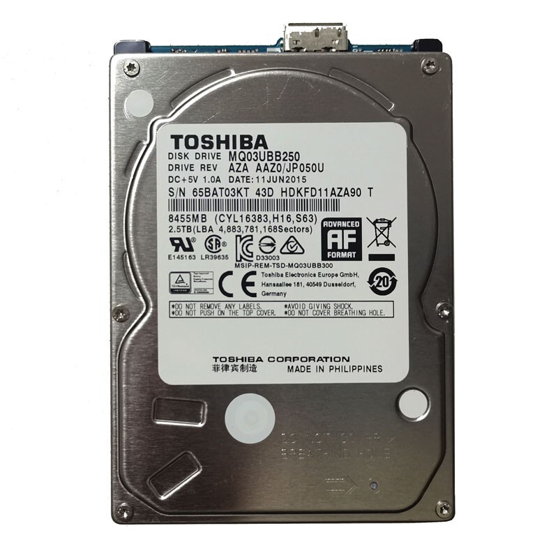 Toshiba 2.5 TB MQ03UBB250 USB 3.0 Portable External HDD Hard Disk