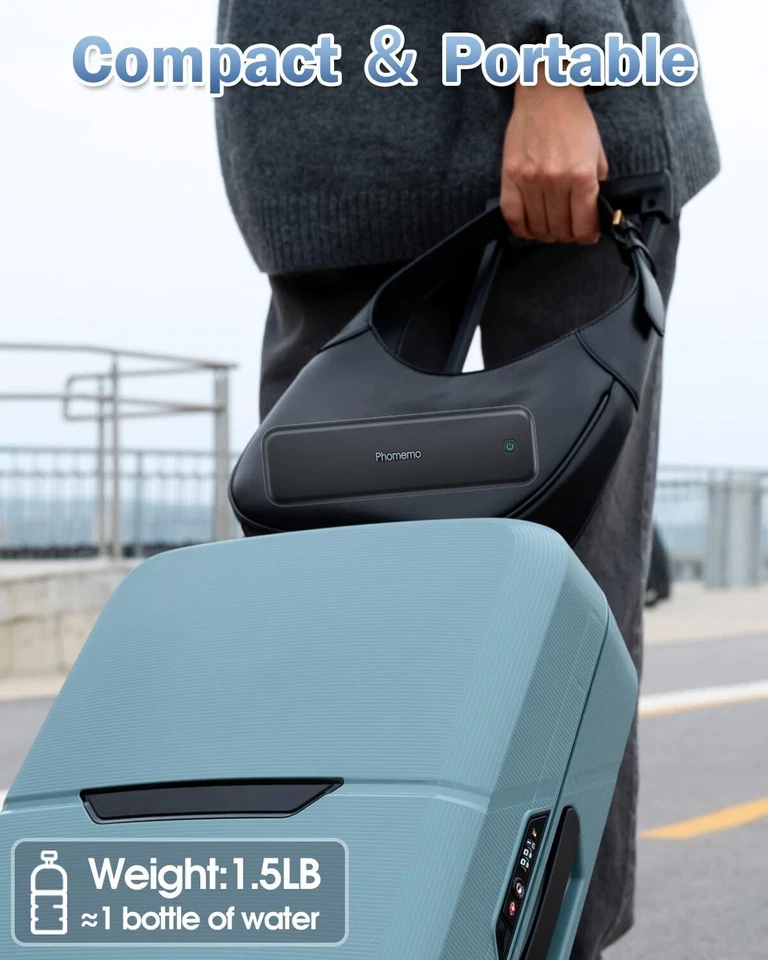 Phomemo M834 Wireless Thermal Printer Portable Inkless Bluetooth A4 Printer LOT - Image 2 of 4