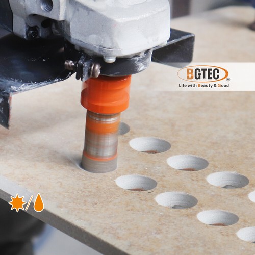 Punta trapano piastrelle diamantate seghetto foro denti fulmine per porcellana ceramica + adpter esadecimale - Foto 2 di 26