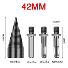4x High Speed Twist Firewood Drill Bit Wood Splitter Screw Splitting Cone Driver