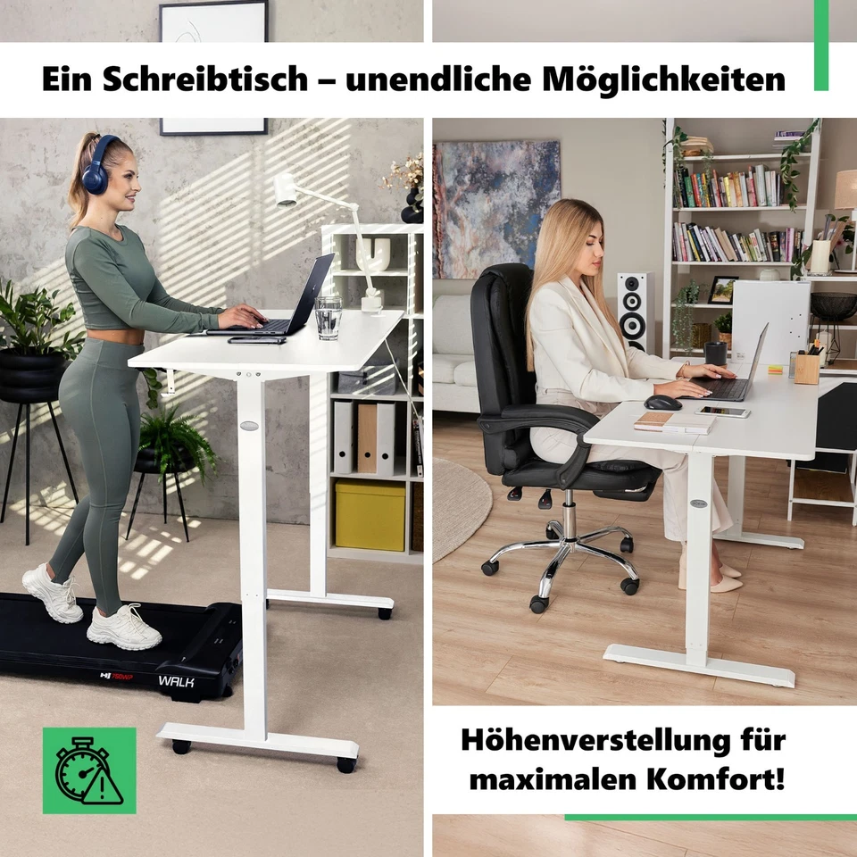 Höhenverstellbarer Schreibtisch Rapalo 140 x 80 cm, Home-Office di volio - Bild 2 von 4