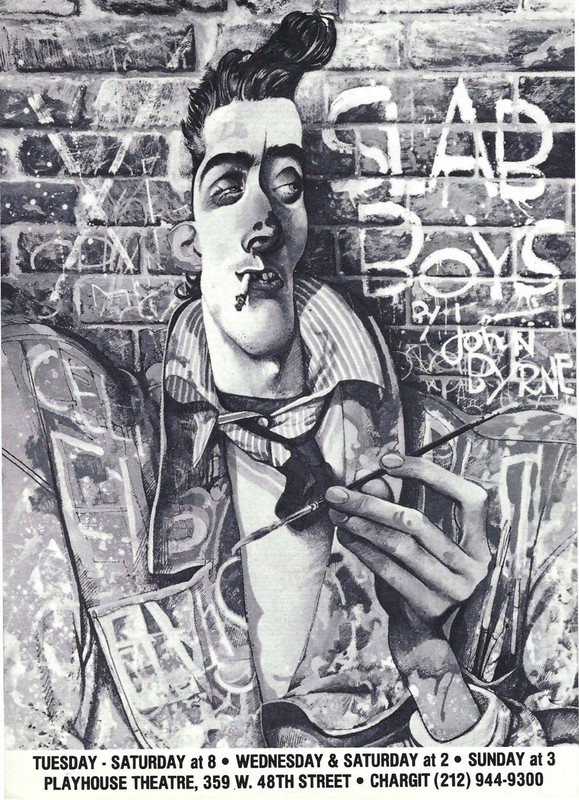 The Slab Boys Herald Flyer Ad, Sean Penn, Kevin Bacon, Val Kilmer, OBC, NYC 1983