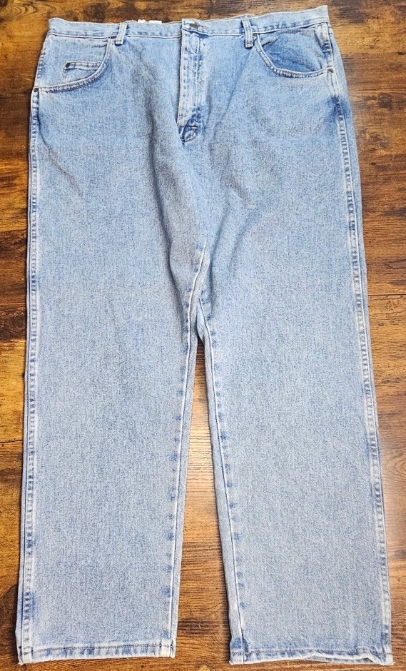 Wrangler Blues Relaxed Fit Straight Boot Denim Jeans 42X30 Men's Blue Jeans NWT