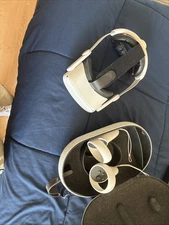 Meta Quest 2 VR Headset 64GB WITH CUSTOM HEAD STRAP and charger!  (READ DESC)