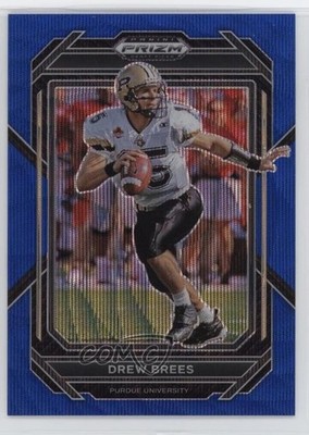 2023 Panini Prizm Draft Picks Blue Wave Prizm 158/249 Drew Brees #35 HOF 1p8p
