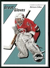 2000-01 Upper Deck Vintage #GG5 Arturs Irbe Great Gloves