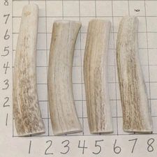 4 Elk Antler Knife Handles Crafts Dog Chew Treats