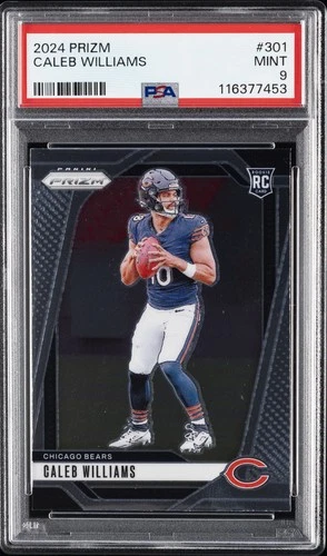 2024 PANINI PRIZM #301 CALEB WILLIAMS PSA 9
