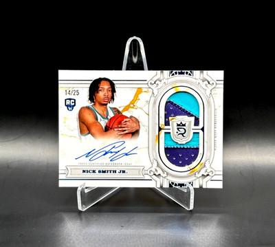 RPA #'d /25! Nick Smith Jr. 2023-24 Topps Royalty HARD-SIGNED PLAYER-WORN RELIC