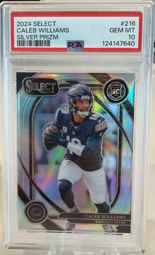 2024 PANINI SELECT SILVER PRIZM #216 CALEB WILLIAMS ROOKIE RC PSA 10