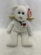 Ty Original Beanie Babies Gift The Angel Bear With Golden Wings Plush 8  