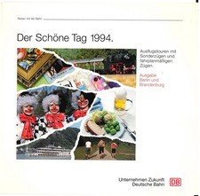 DB Deutsche Bahn: Der Schöne Tag 1994 – Ausflugstouren Sonderzüge Nostalgiefahrt