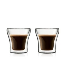 NEW Bodum Assam Double Wall Thermo-Glass Set 100ml 2pce