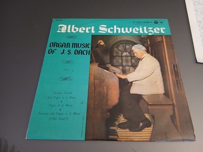 LP Bach Werke Albert Schweitzer Japan
