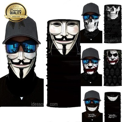 Bandana Multifunctional Cloth Neckerchief Bicycle Men Hacker Joker Motorcycle Cloth