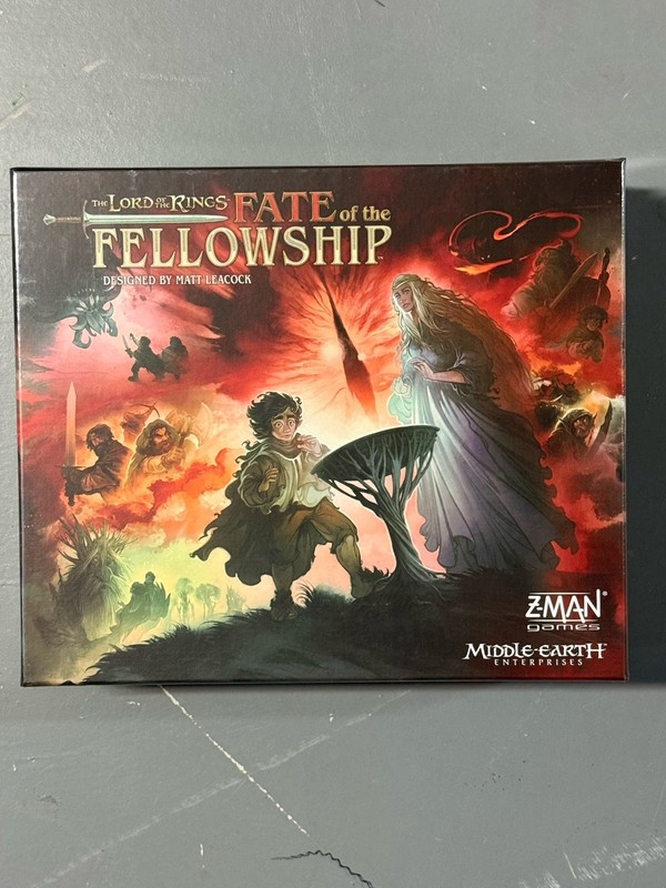 The Lord of the Rings Fate of the Fellowship Cooperative Board Game New