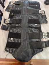 ABS Horse Brushing Boots, Set Of 4, L And XL 