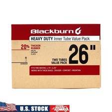 Heavy Duty Bicycle Inner Tubes 26 Inch Schrader Valve W/ Tire Levers New