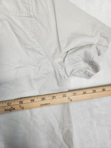 Outerknown Shirt Mens Large White Button Up Short Sleeve Camp Button - Picture 8 of 8