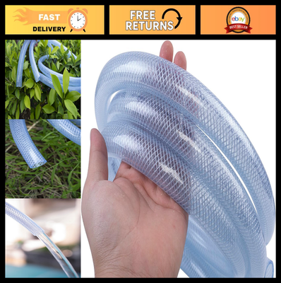 #ad #ad Flexible PVC Tubing 1 2quot; ID 25ft High Pressure Braided Clear Hose for Water amp; $36.89
