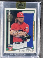 Norris, Derek - 2017 Topps Archives - Autograph - 43/47