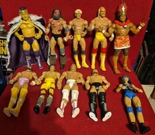 WWE Wrestling Action Figures (Lot of 10) Race, Flair, Hogan, Savage, Orndorff 
