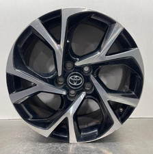 2018-2022 Toyota CHR 18x7 Alloy Wheel Rim 10 Spoke With Black Inlay Oem Used