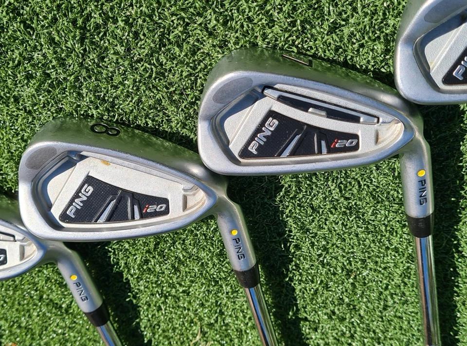 Ping i20 Yellow Dot 4-PW Iron Set (no 5 iron) – CFS Extra Stiff – Good Condition - Image 4 of 4
