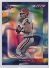 2024 Leaf Vivid Navy Blue Lava 2/7 Carson Beck #25 0rd2