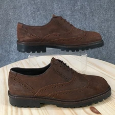 Unlisted by Kenneth Cole Shoes Mens 9 Oxford Brown Wingtip Lace Up Round Toe