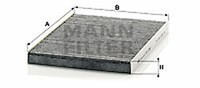 MANN-FILTER Cuk 2882 Innenraumfilter FüR Audi, Seat, Skoda, Vw, Vw (Faw)