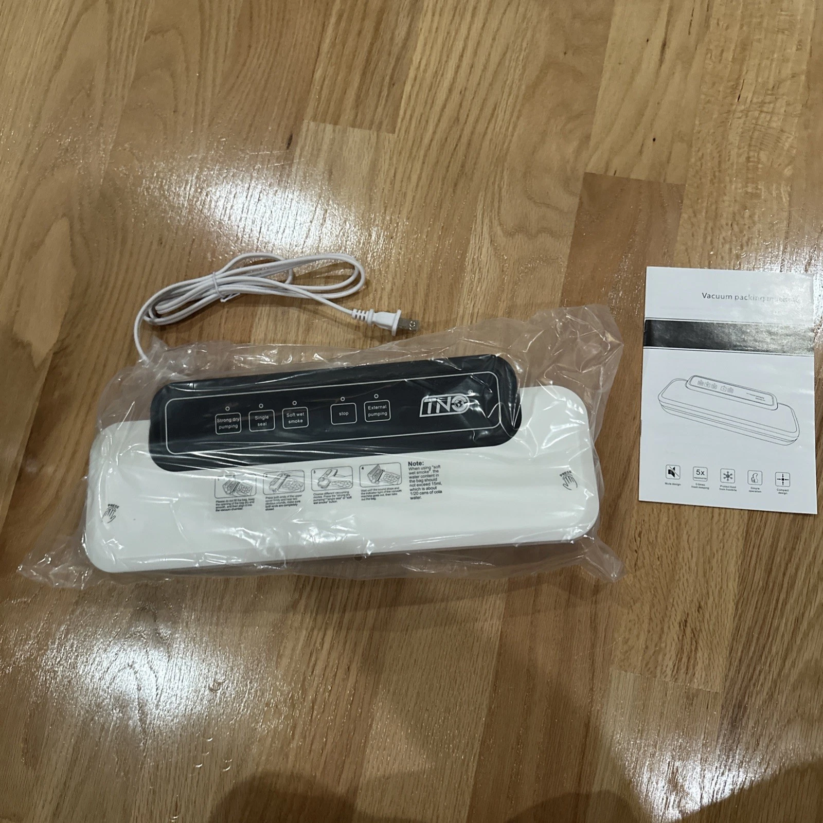 Tno Vacuum Packing Machine Vacuum Sealer Machine for Food Storage with Bags
