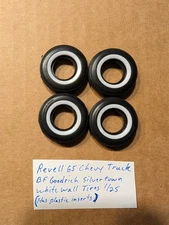 REVELL 65 CHEVY TRUCK BF GOODRICH SILVERTOWN WHITE WALL TIRES NEW! 1/25