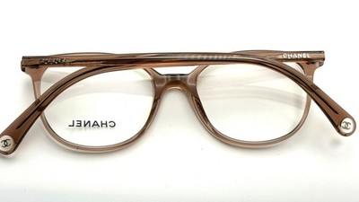 Chanel CH3432 1709 47mm Transparent Brown Pantos Eyeglasses Frame