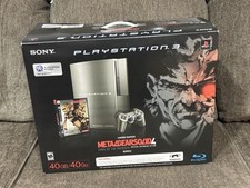 RARE Metal Gear Solid 4 PS3 Console Gunmetal ...