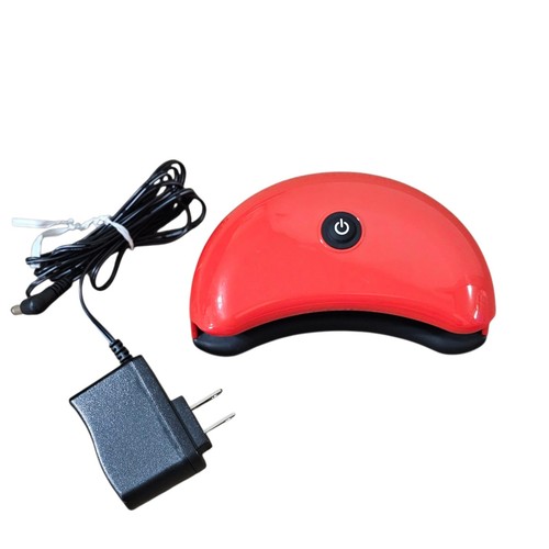 Nicole By OPI LED Light Corded Gel Nail Lamp Red Lightweight Portable 
