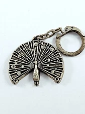 KEYRING - PEACOCK - VETTEX - Light Metal, Vintage 1960s -