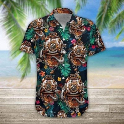Beach Shirt Shop From 1000 Unique Scuba Diving Helmet Hawaiian Aloha S