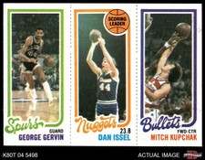 1980 Topps George Gervin / Dan Issel / Mitch Kupchak 208 / 72 / 249 8 - NM/MT