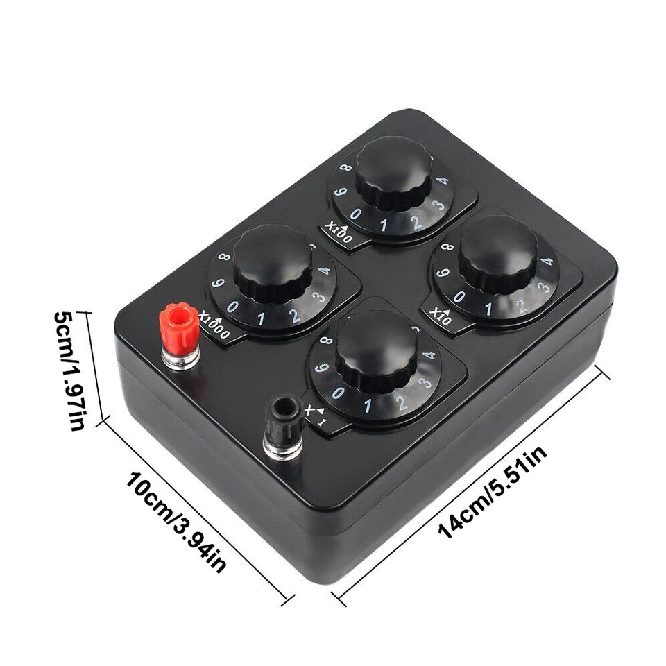 0-9999.9Ohm Variable Decade Resistor Resistance Box Physical Teaching Tool New - image 2 of 4