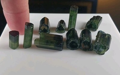 Rare Hollow End Bi-Color Green Tourmaline 1pc- Cruzeiro Mine, Brazil 
