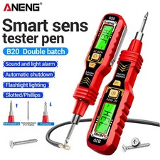 Dual Use Voltage Tester Screwdriver Pen Insulated Slotted Cross Head Electrical