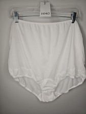 Vintage Dixie Belle 100 Nylon White Panties Lace Detail Style 66989 Size 12