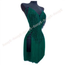 jz Handmade Women Samba Ballroom Swing Salsa Rumba Latin Dance Dress RHYTHM