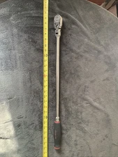 Snap On 1/2” Drive Long Swivel Head Ratchet, Shlf80a, Red…..used….see Pics…