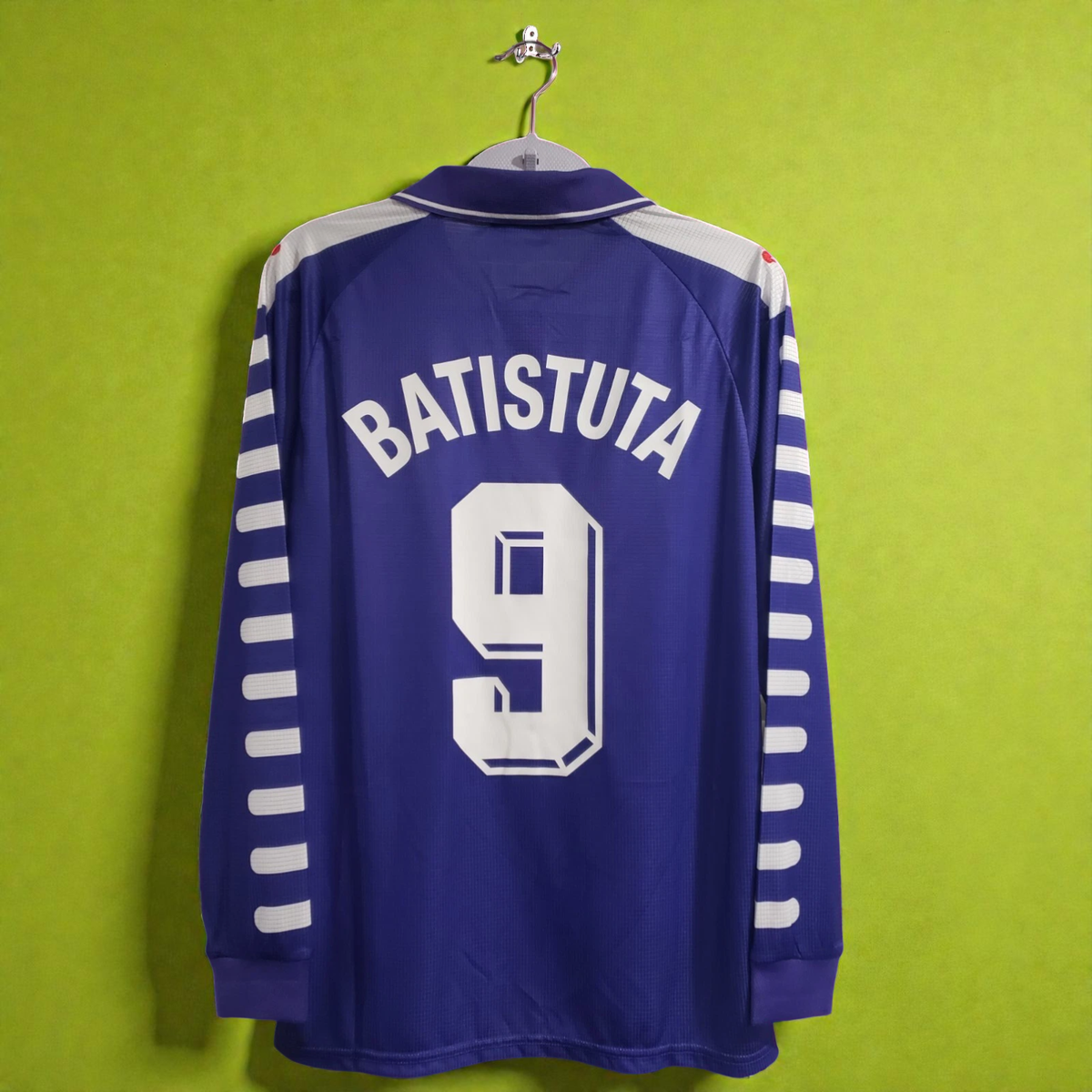 ACF FIORENTINA 98/99 HOME - BATISTUTA # 9 - XL (USA-Large) Soccer