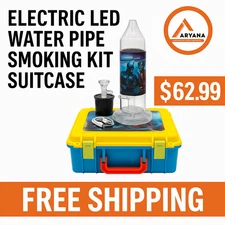 SMOKING ELECTRIC LED WATER PIPE KIT SUITCASE – | ONLY $62.99 + FREE SHIPPING